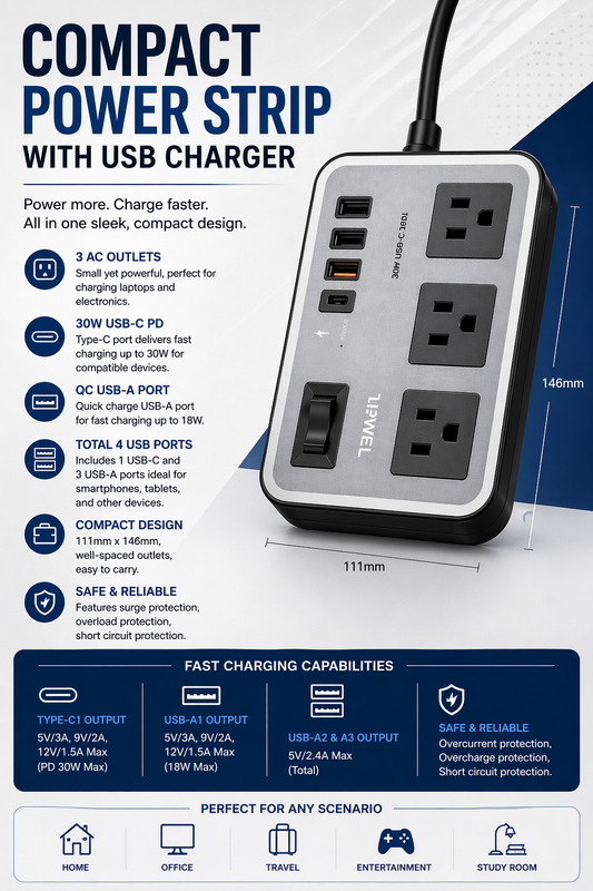 Best Power Strips for Desk Setups (Clean & Organized)